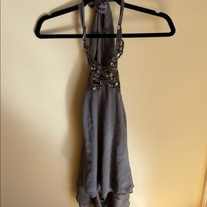 Embellished halter top